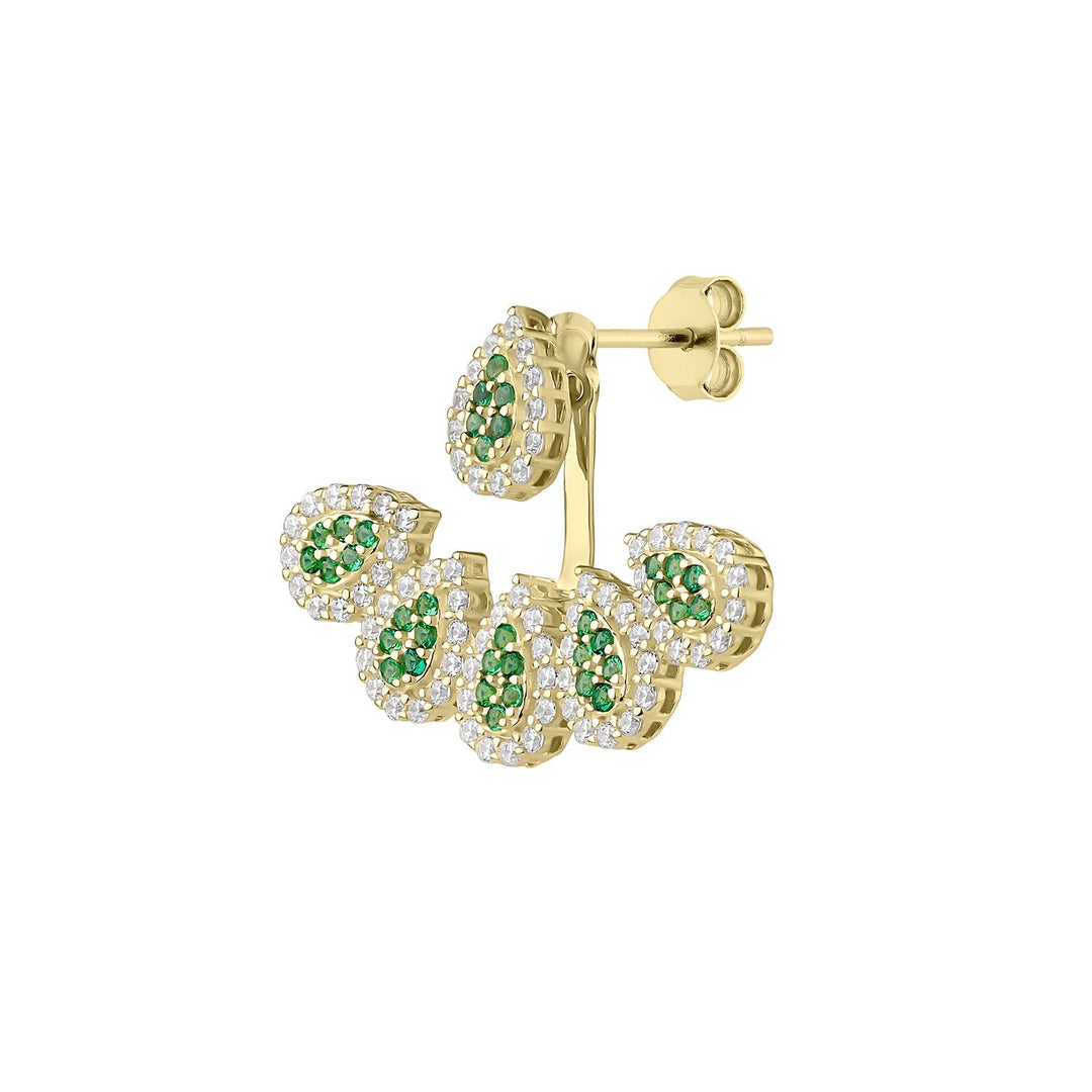 EAR JACKET ORO AMARILLO ZOA