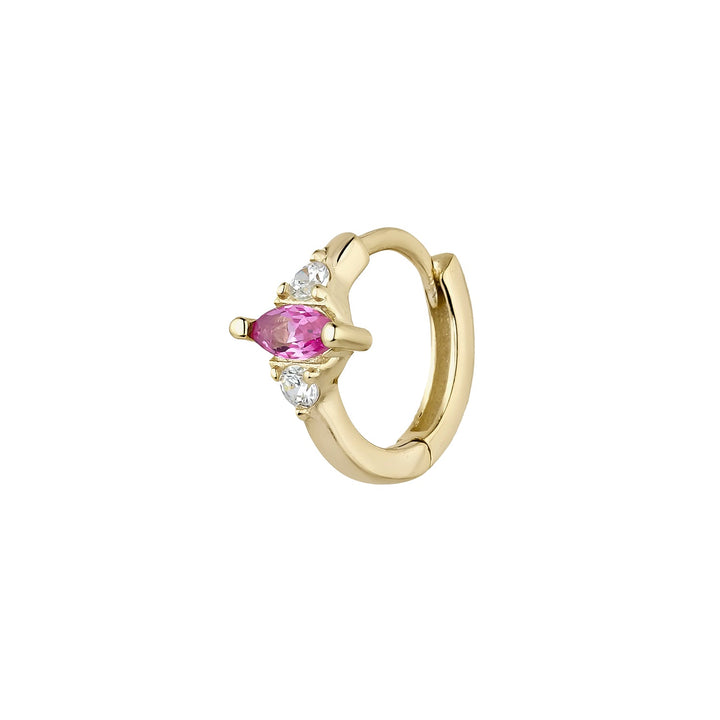 PIERCING OHRSCHMUCK ROSAFARBENER RING LEENA