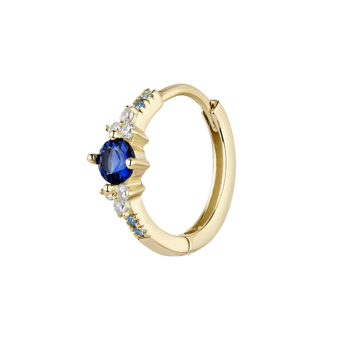 PIERCING OHRSCHMUCK BLAUER RING KEILA