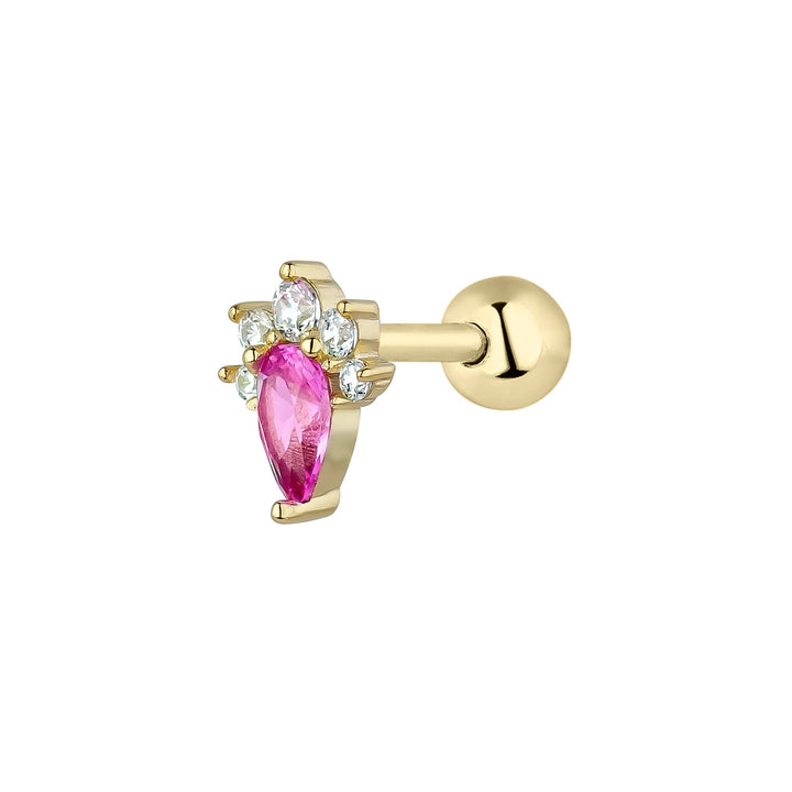 ROSA PIERCING OHRRING LOIDA