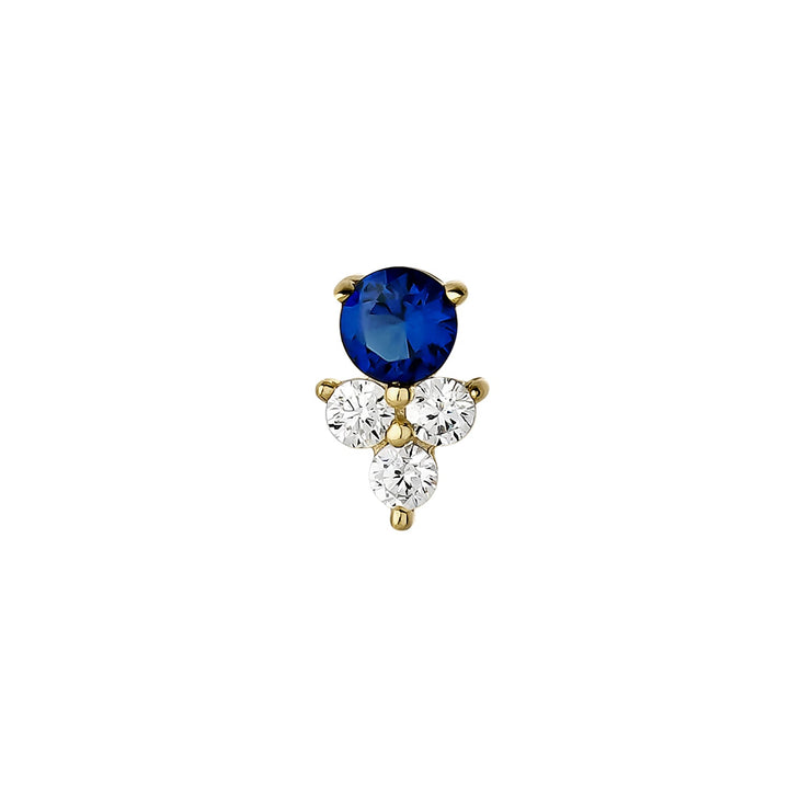 ZAIR BLUE PIERCING EARRING