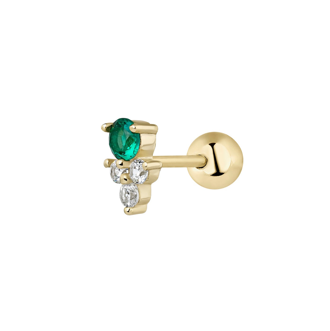 ORECCHINO PIERCING VERDE ZAIR