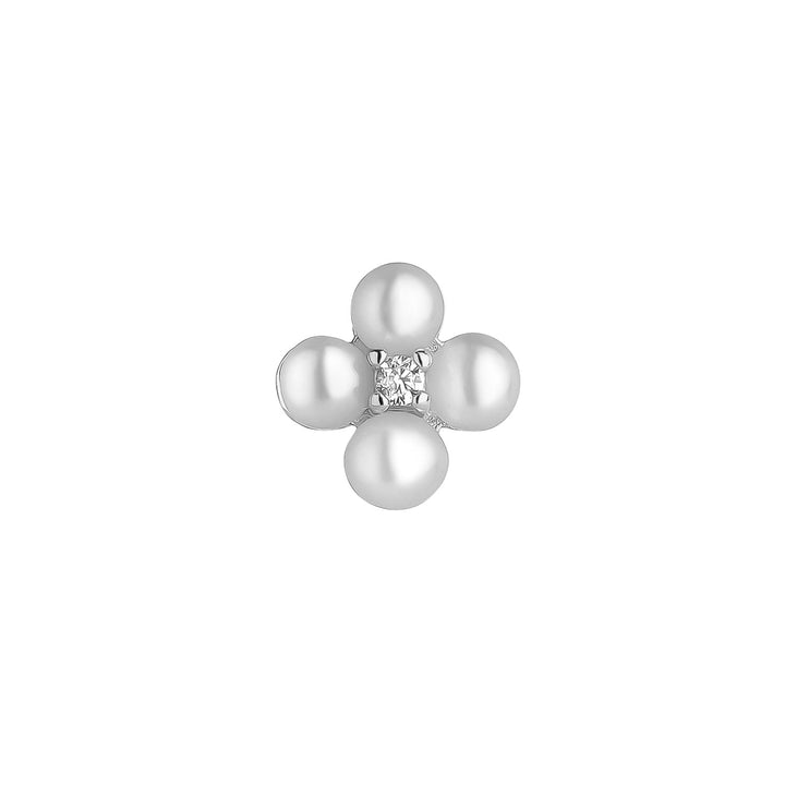 ORECCHINO PIERCING IN ARGENTO FLEUR-PERLE