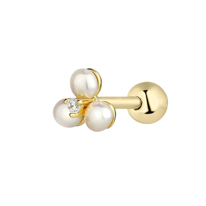 PERLE IRIS PIERCING EARRING