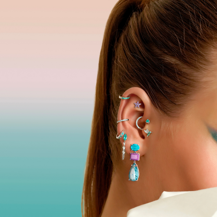 BRINCO PIERCING DE PRATA CALÊNDULA