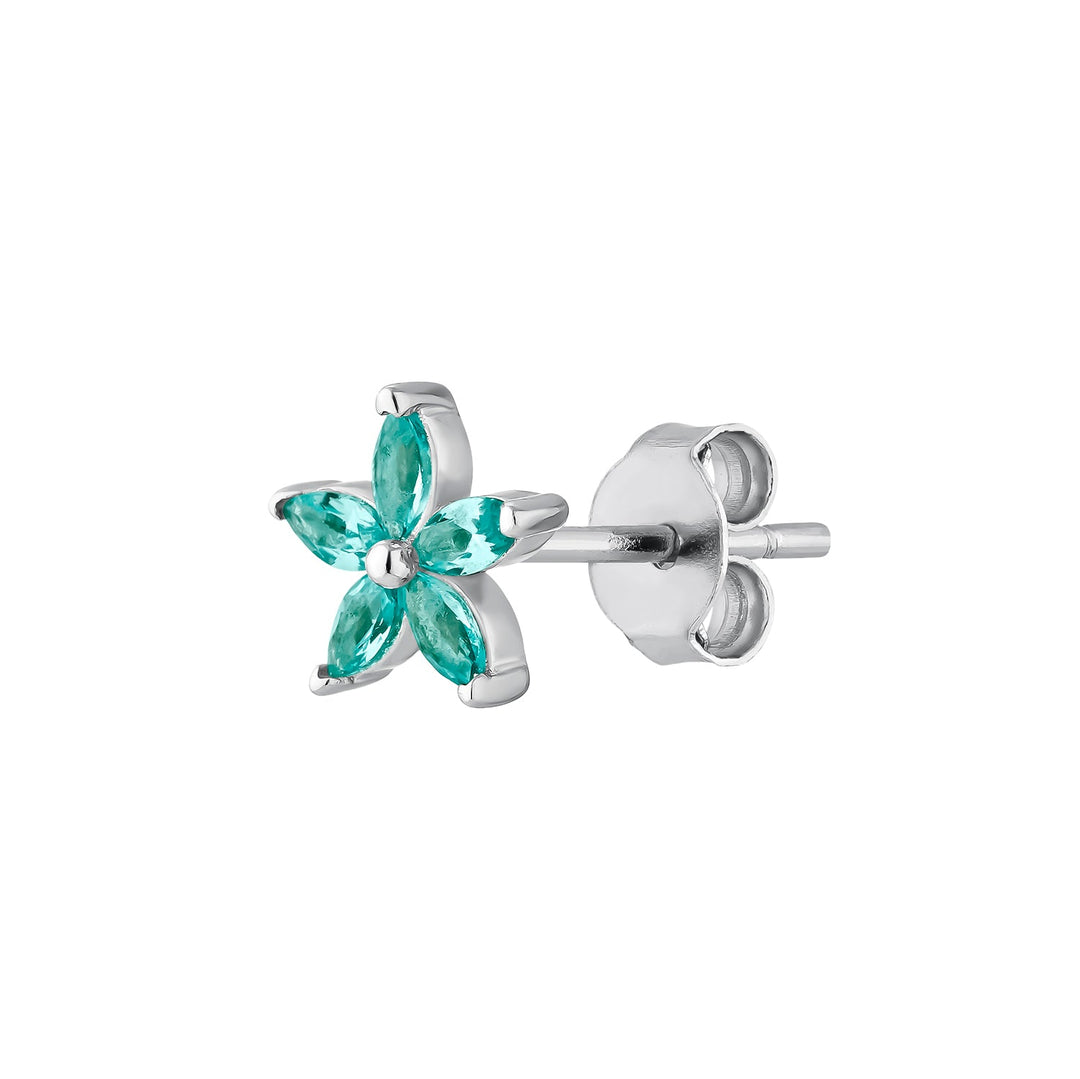 CALENDULA PIERCE OHRSCHMUCK AUS BLAUEM SILBER