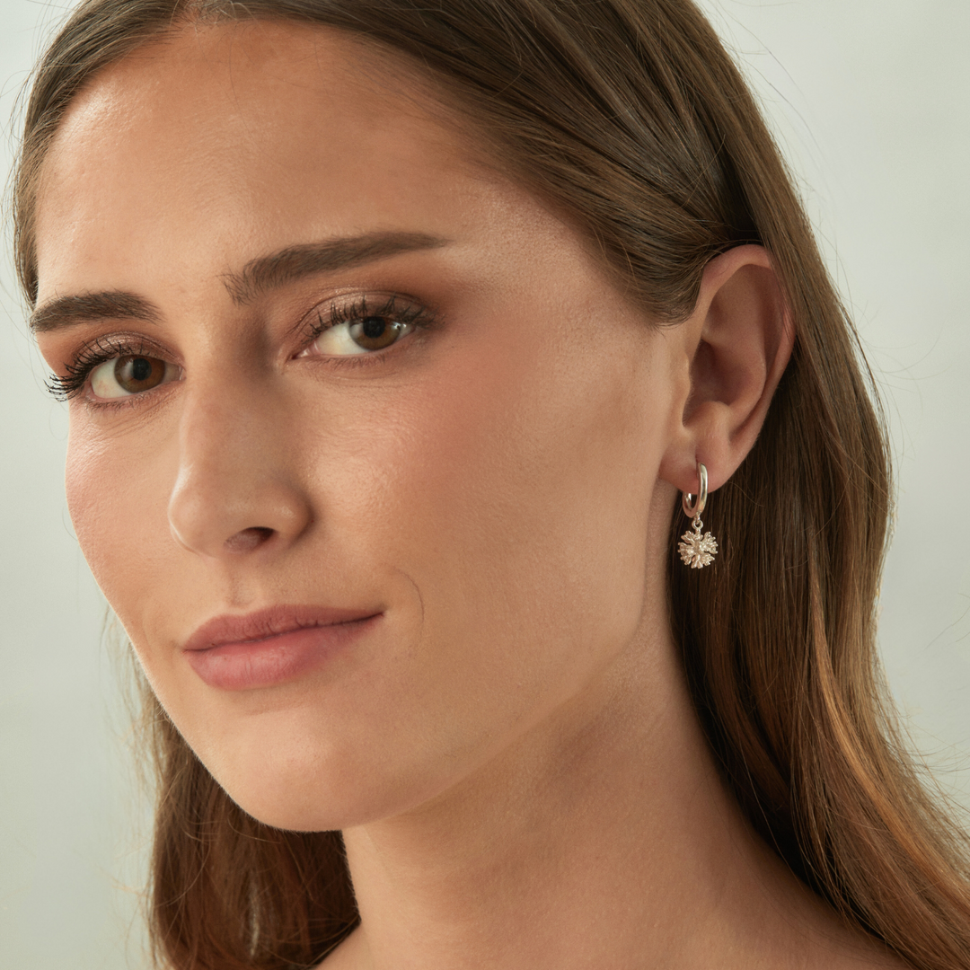 SPARKLING EXPLOSION HOOP PIERCING EARRING