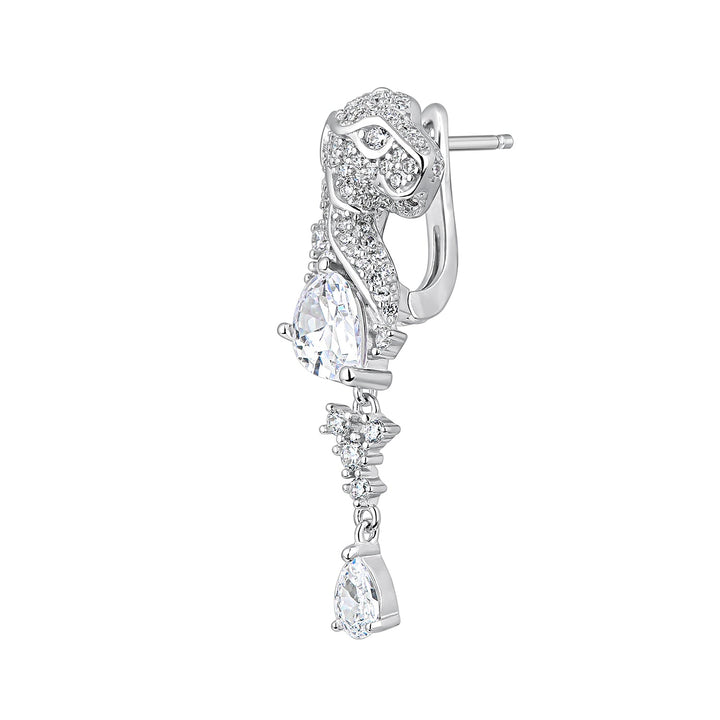 SILVER PIERCING EARRING WILD