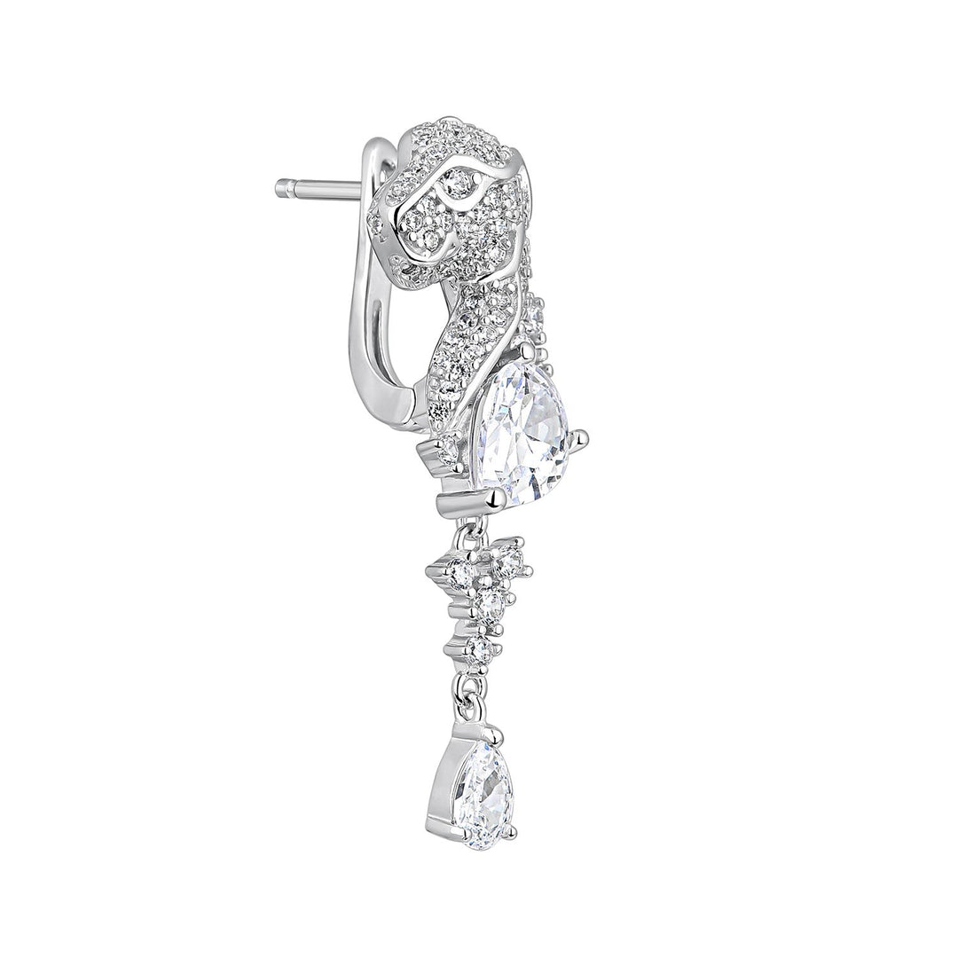 SILVER PIERCING EARRING WILD