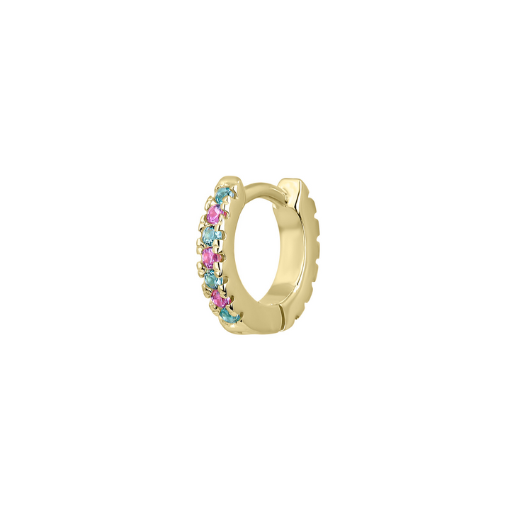 ORECCHINO PIERCING CERCHIO ORO GIALLO PARAIBA SOPHIE