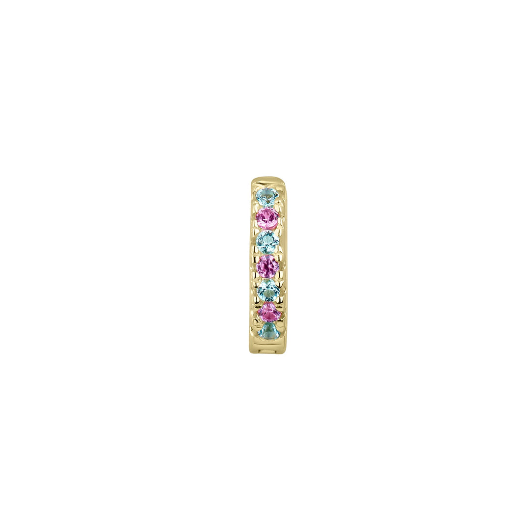 ORECCHINO PIERCING CERCHIO ORO GIALLO PARAIBA SOPHIE