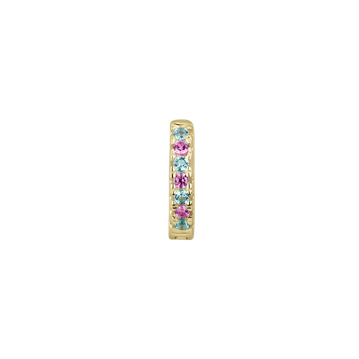 ORECCHINO PIERCING CERCHIO ORO GIALLO PARAIBA SOPHIE