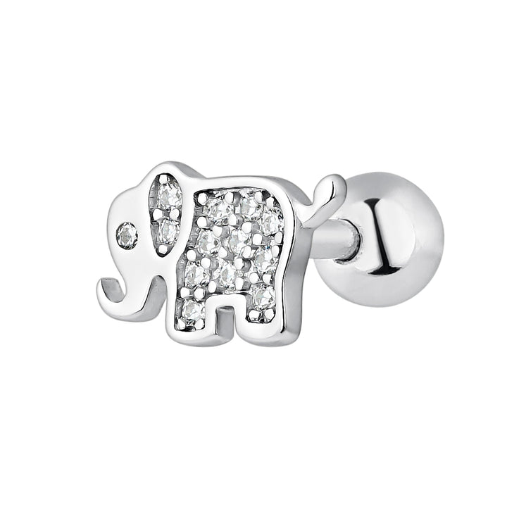 ORECCHINO PIERCING IN ARGENTO LUCKY ELEPHANT