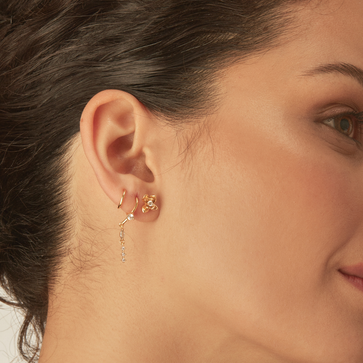 PENDIENTE PIERCING GOLDEN-ROSE