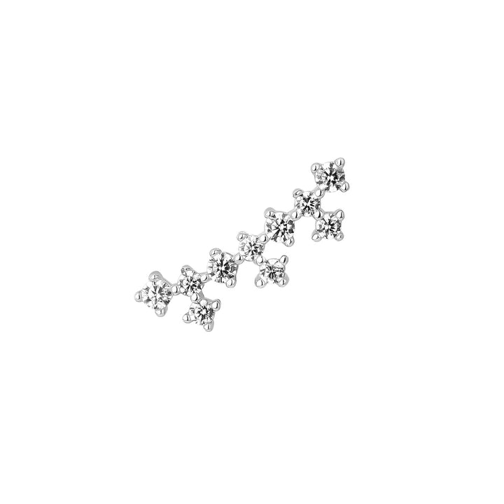 ORECCHINO TREPADOR IN ARGENTO BRILLIANCE