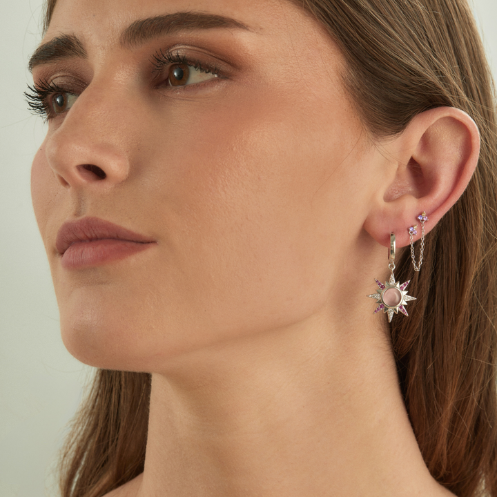 MEHRFACH SILBERNER PIERCING OHRRING ALAIA