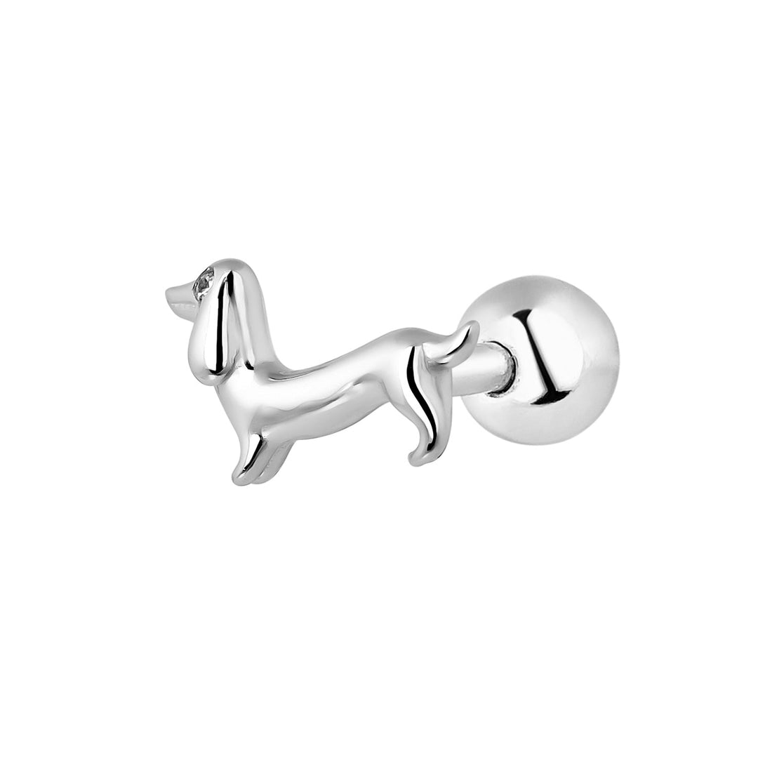 SILBERNER PIERCING OHRRING CUTE PET