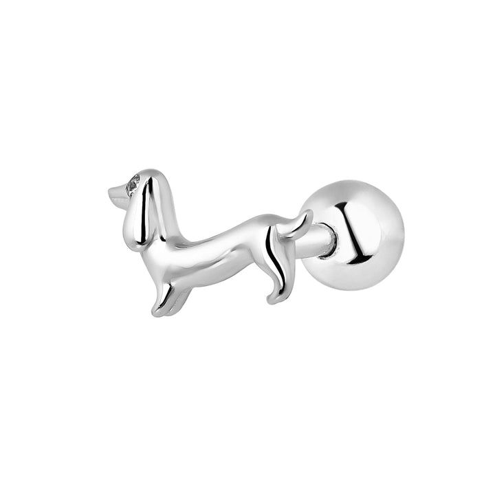 SILBERNER PIERCING OHRRING CUTE PET