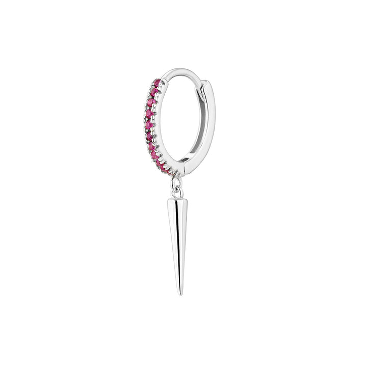 SILVER HOOP PIERCING EARRING ZULA
