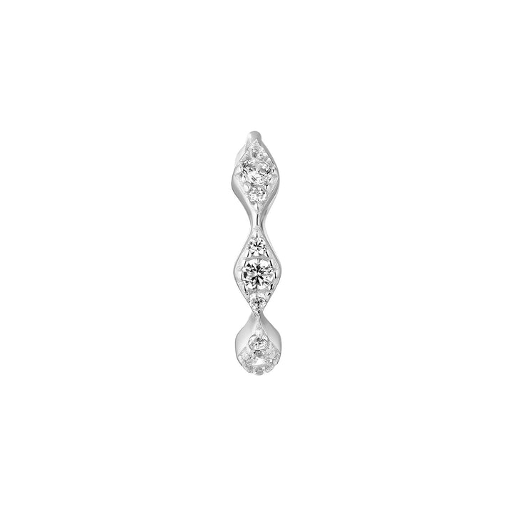 SILBERNER PIERCING-OHRRING ARO ZURA