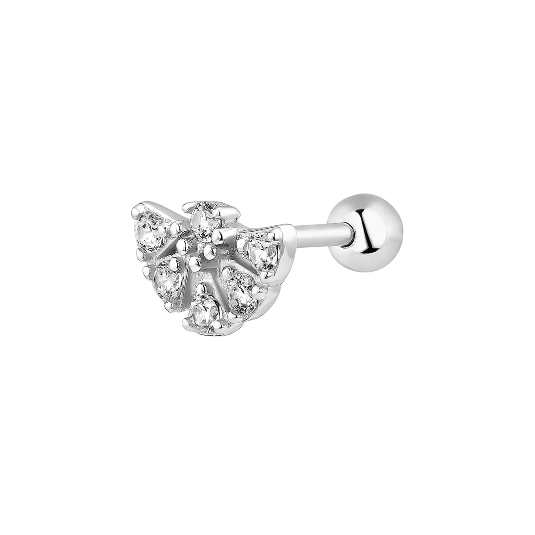 BRINCOS PIERCING DE PRATA ARIDIAN