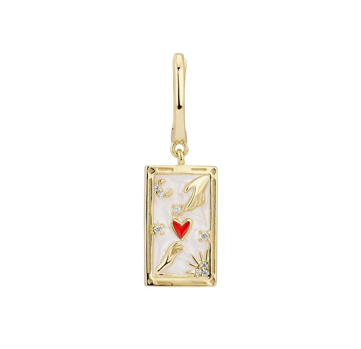 PIERCING OHRRING TAROTKARTEN LOS AMANTES