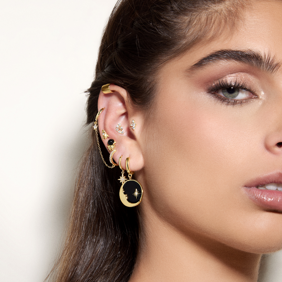 PIERCING AUSKARS ARO GOLDEN-MOON