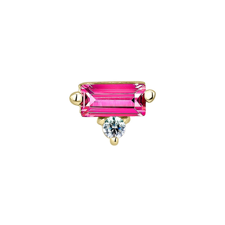 RUBY SATET PIERCING EARRING