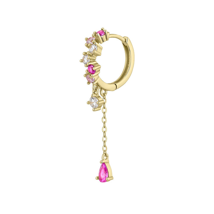 PIERCING AUSKARS ARO DZELTENA ZELTA KESHIA
