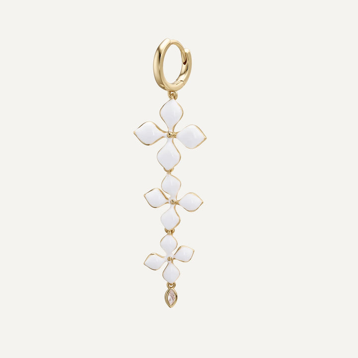 PENDIENTE PIERCING ARO WHITE LOTUS