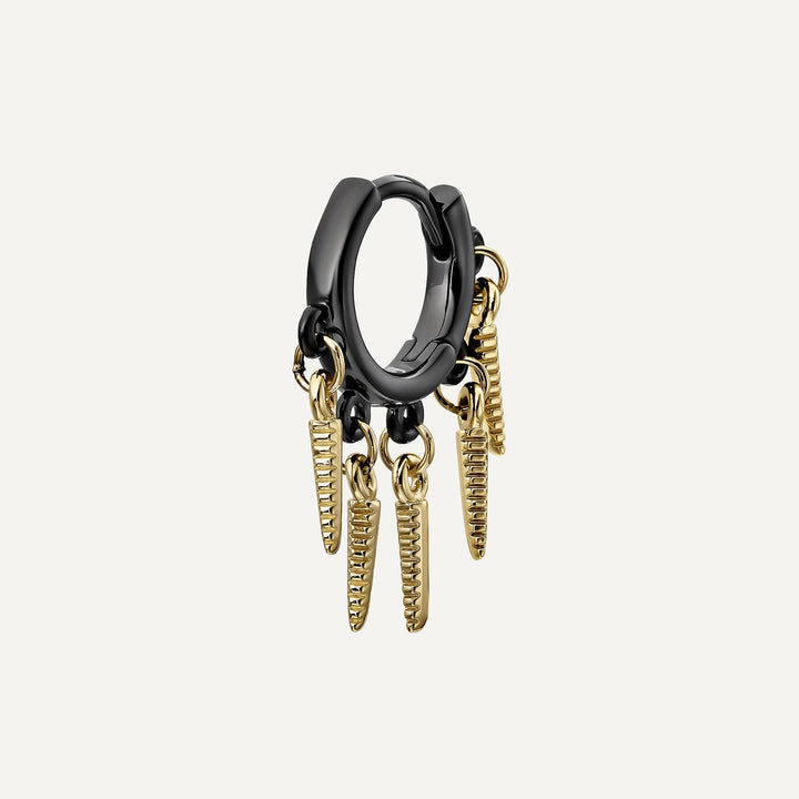 DARK MYSTERY HOOP PIERCING EARRING