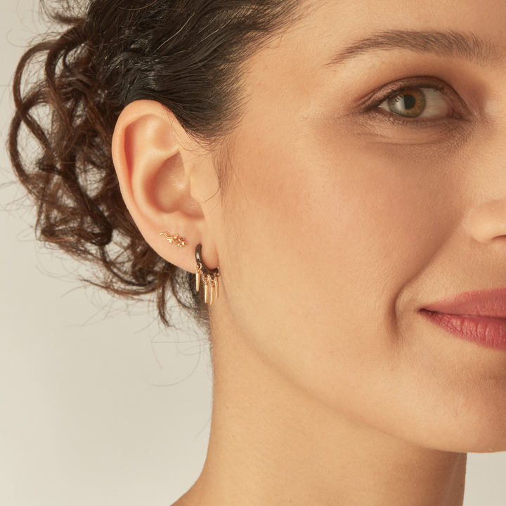 DARK MYSTERY HOOP PIERCING EARRING