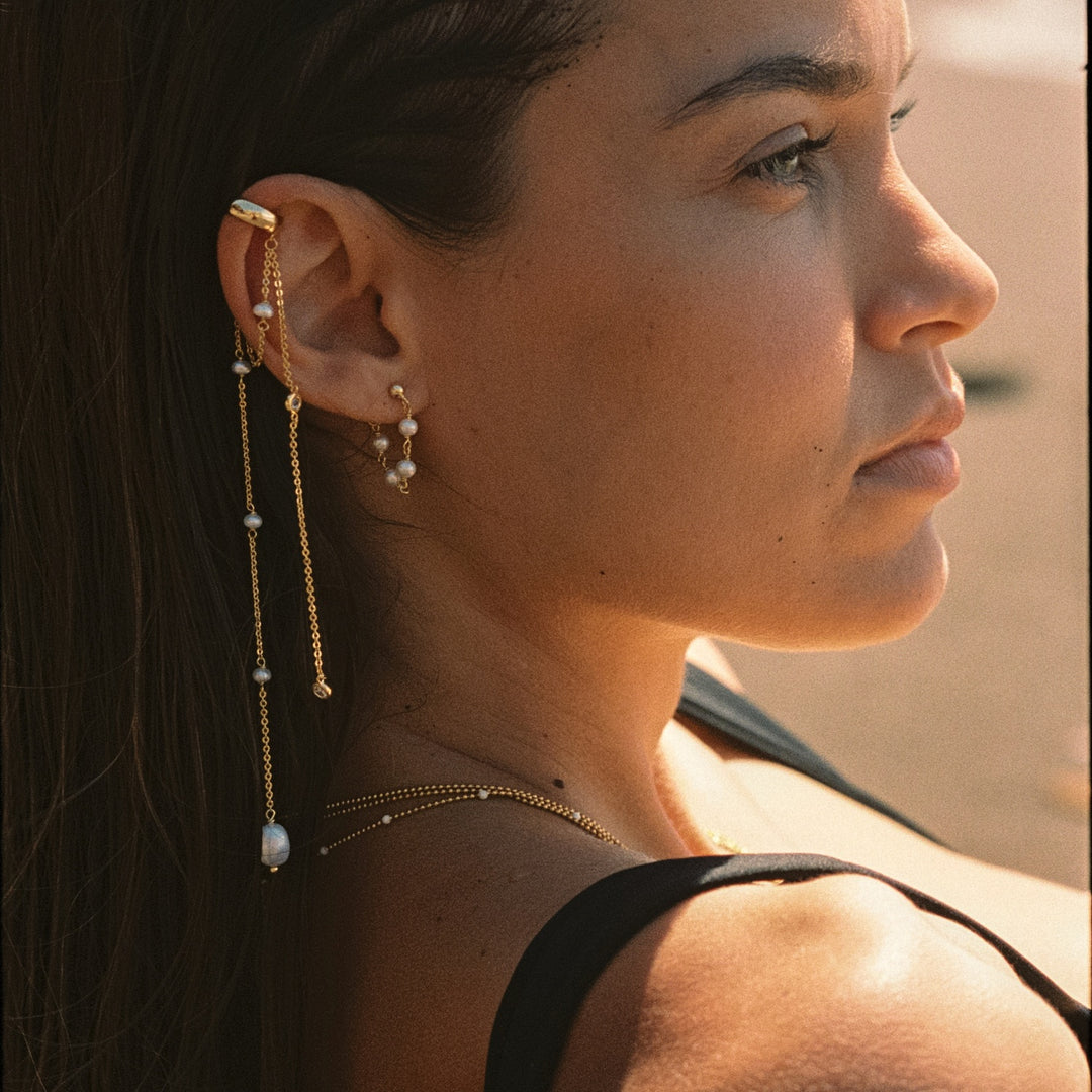EAR CUFF PERLEN-KASKADE