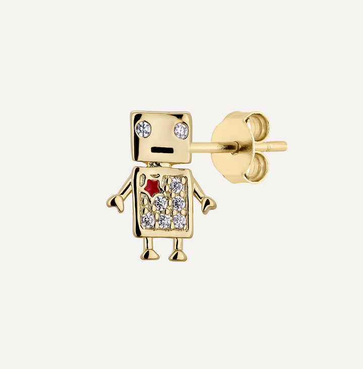PIERCING-Ohrring Rob der Roboter