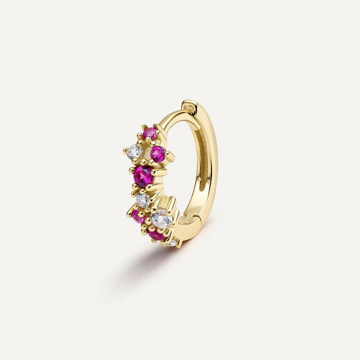 PIERCING-Ohrring Rosa Zambia