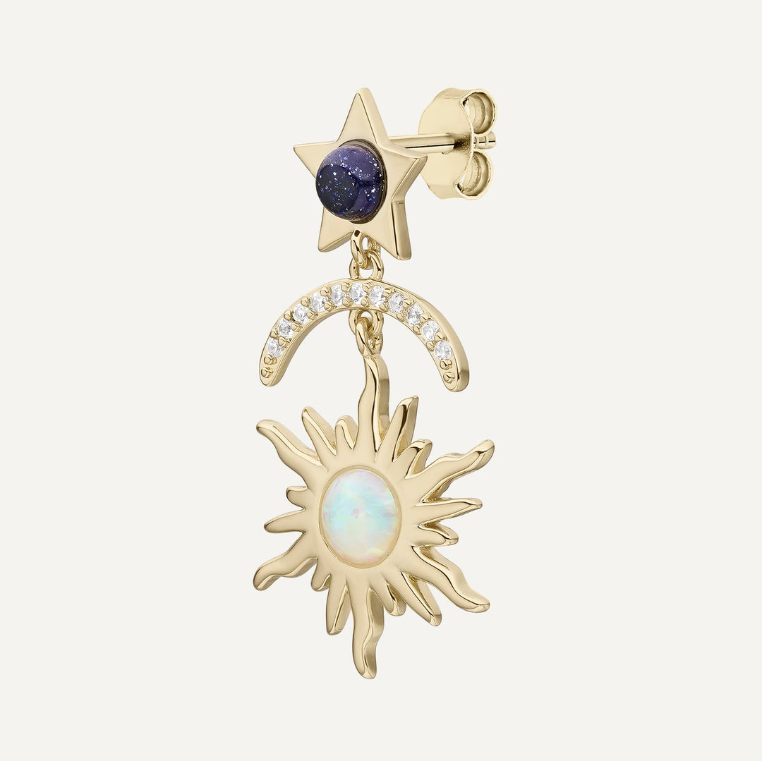 PIERCING-Ohrring BLAUES MEER STERNBILD