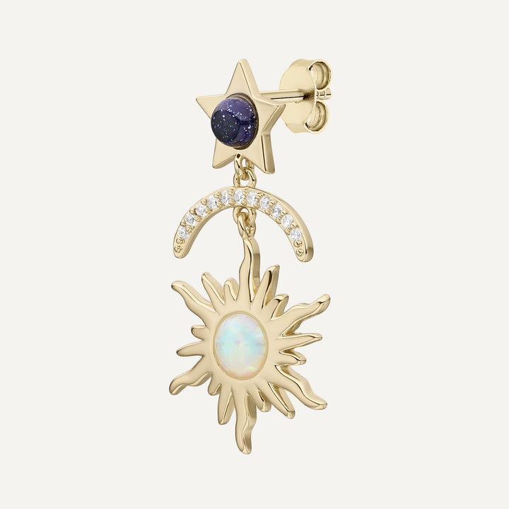 PIERCING-Ohrring BLAUES MEER STERNBILD