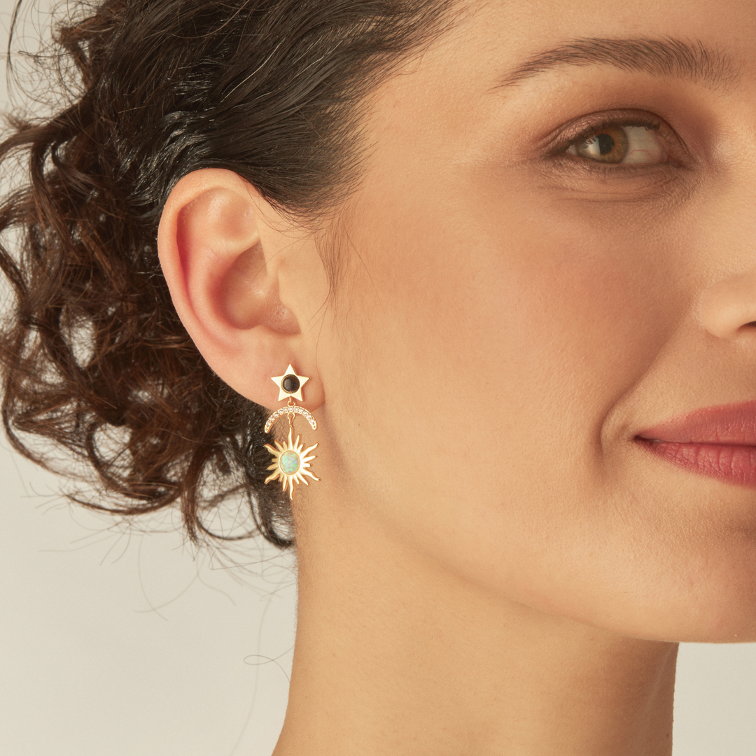 PIERCING-Ohrring BLAUES MEER STERNBILD