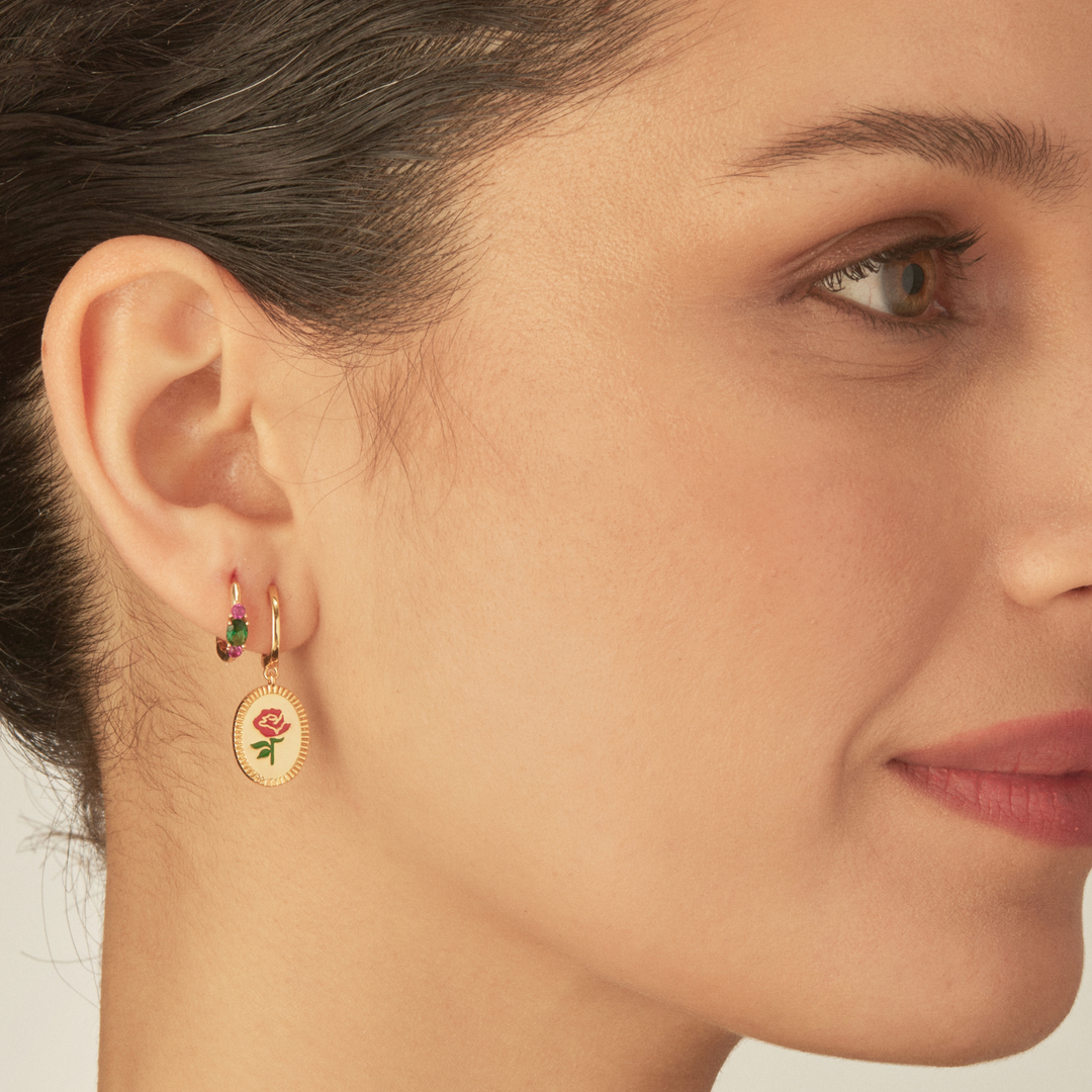 PENDIENTE PIERCING ARO GOLD ROSALEDA