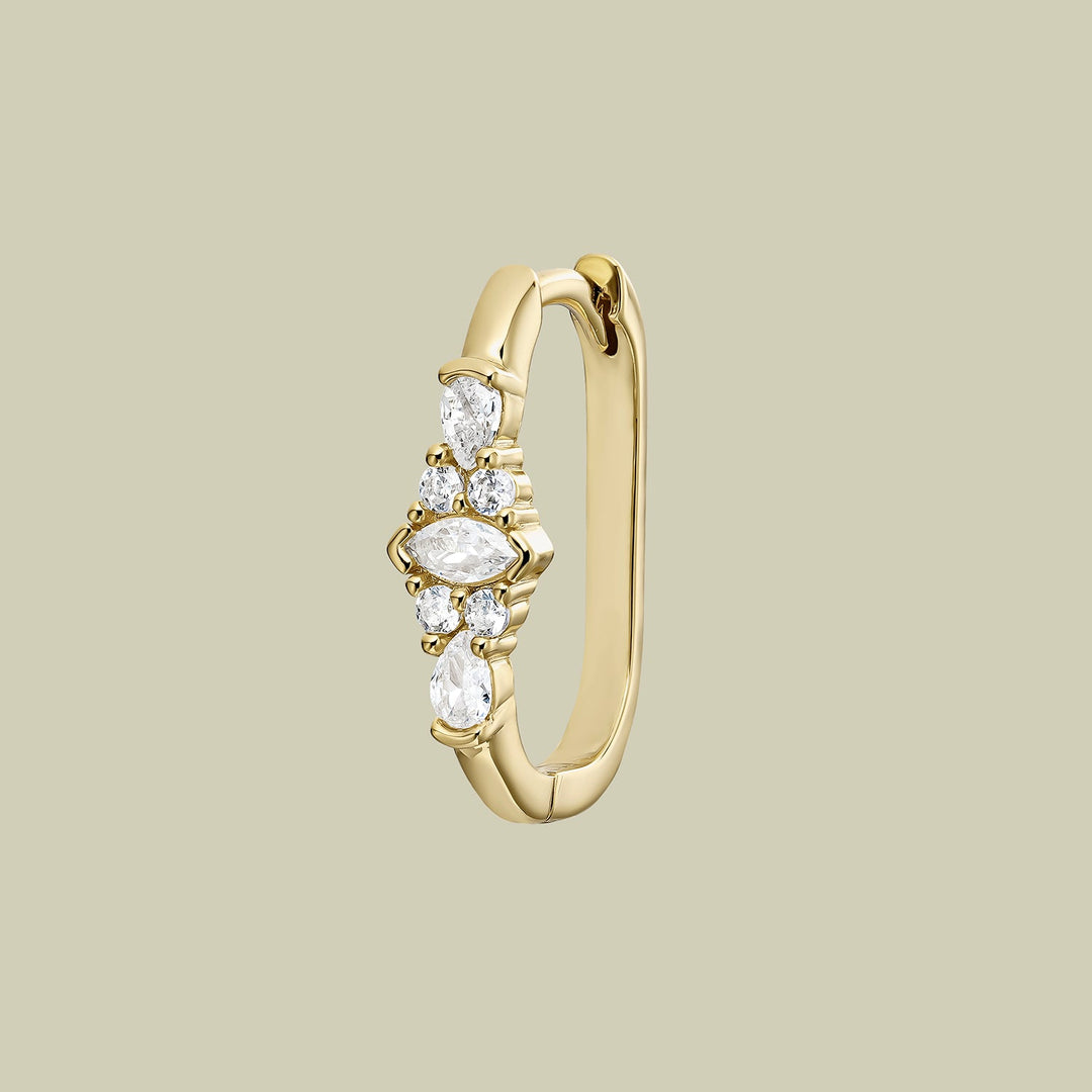 PIERCING OHRSCHMUCK GOLD VIRENCE CREOLEN
