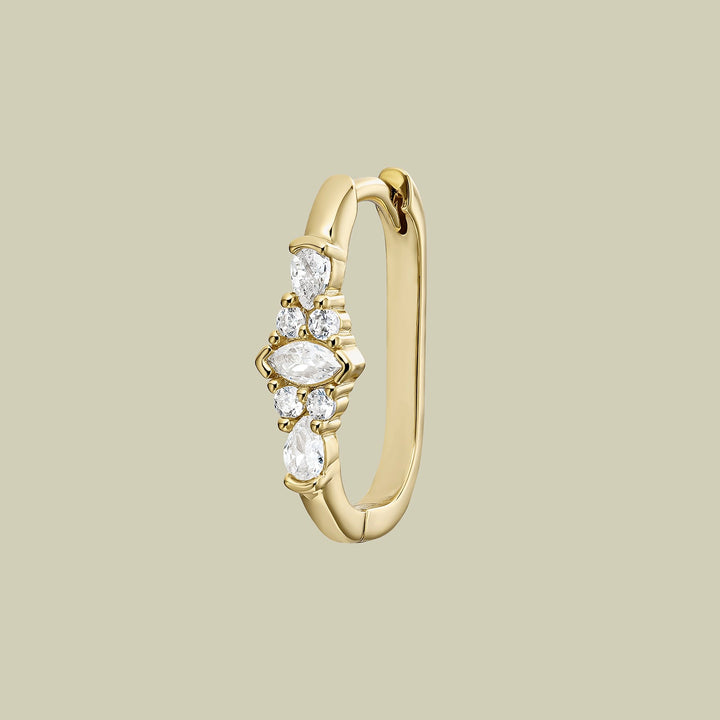 PIERCING OHRSCHMUCK GOLD VIRENCE CREOLEN