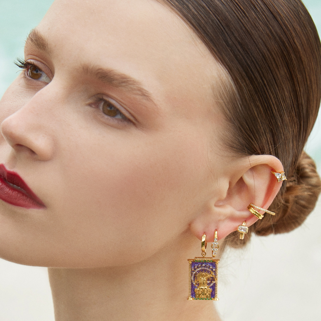 PIERCING OHRSCHMUCK GOLD VIRENCE CREOLEN