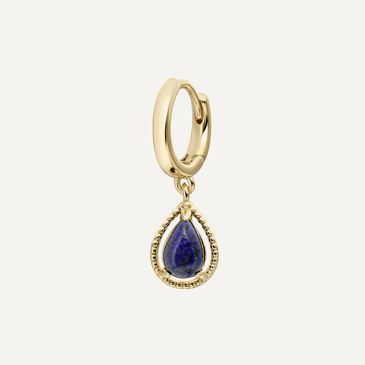 BLUE TAORMINA HOOP PIERCING EARRING