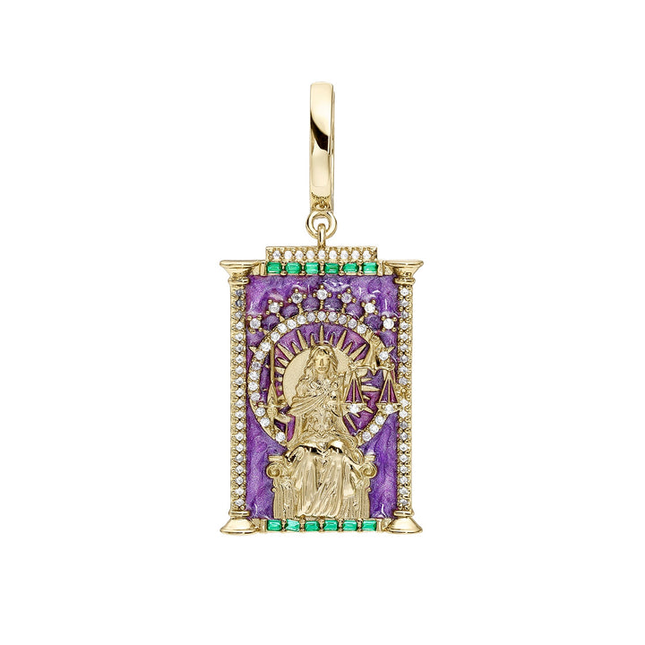 TAROT LA JUSTICIA HOOP PIERCING EARRING