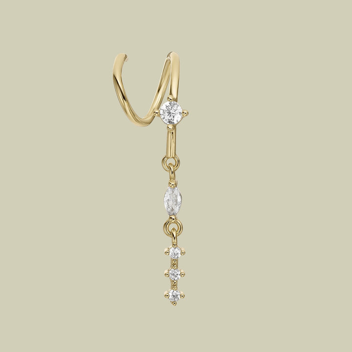 PIERCING OORBEL GOLD TREVI