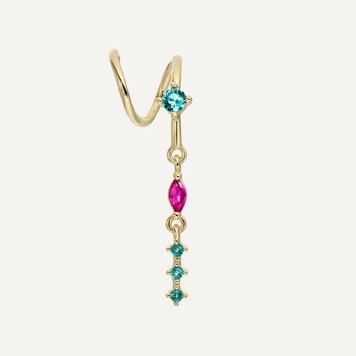 TREVI COLOR PIERCING EARRING
