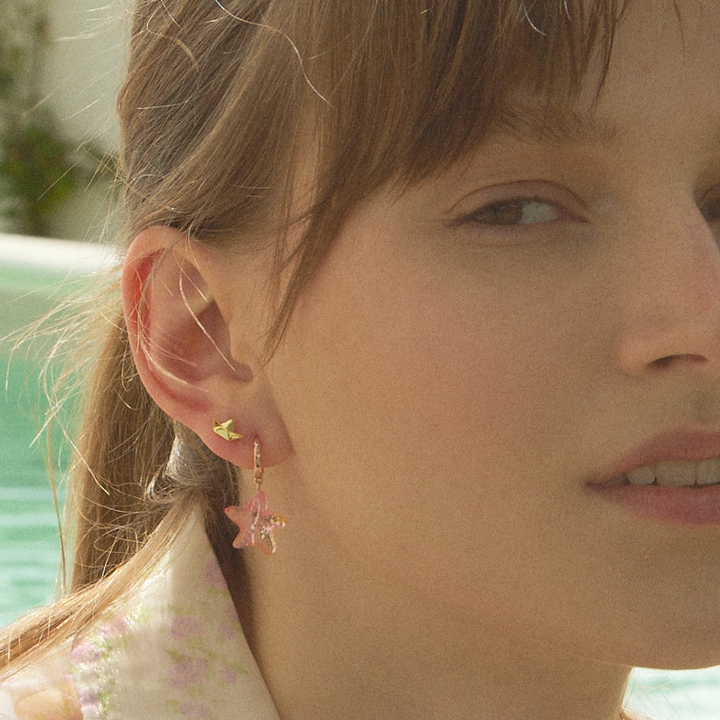 GOLD PETIT BATEAU PIERCING EARRING