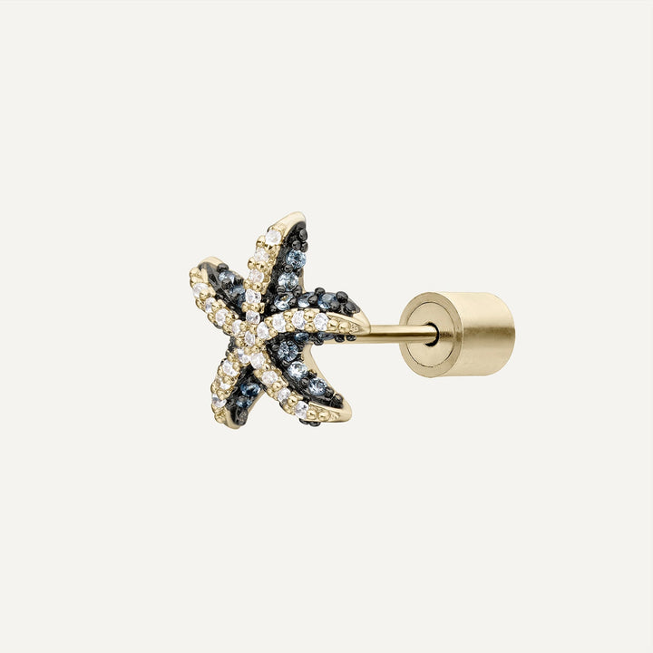 PIERCING OHRSCHMUCK BLUE STELLA MARINA