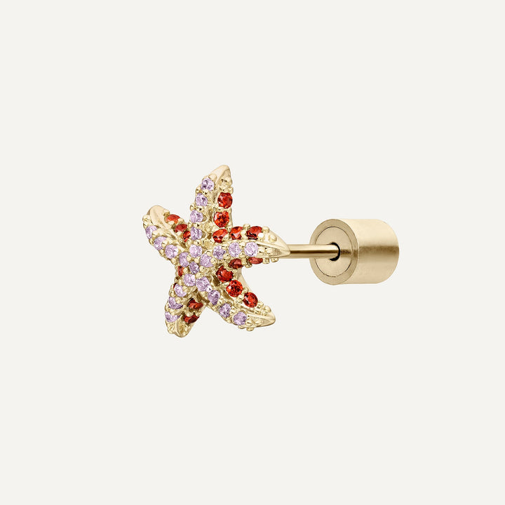 PIERCING OHRSCHMUCK RED STELLA MARINA