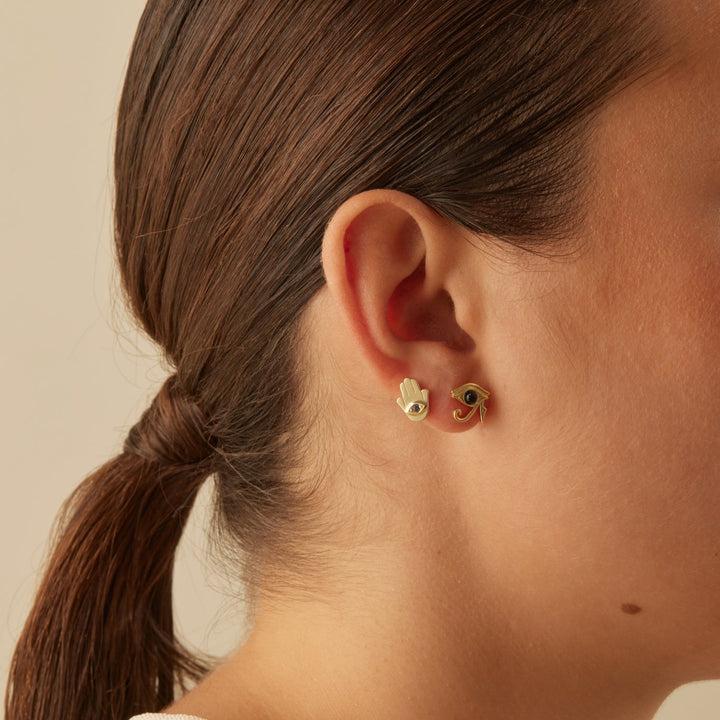 ORECCHINO PIERCING HAMSA LUCK